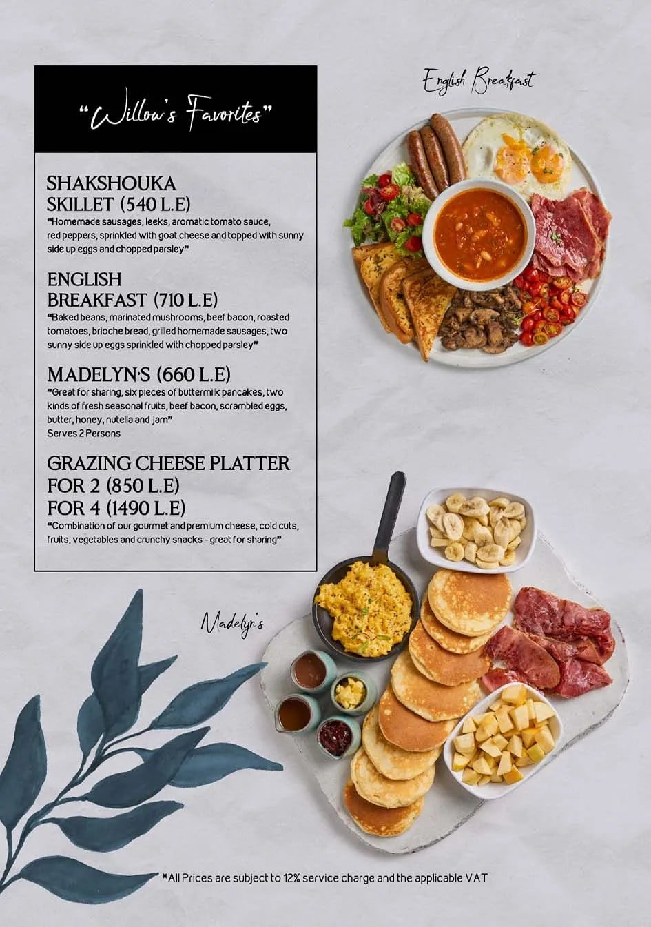 Breakfast Menu, page 7