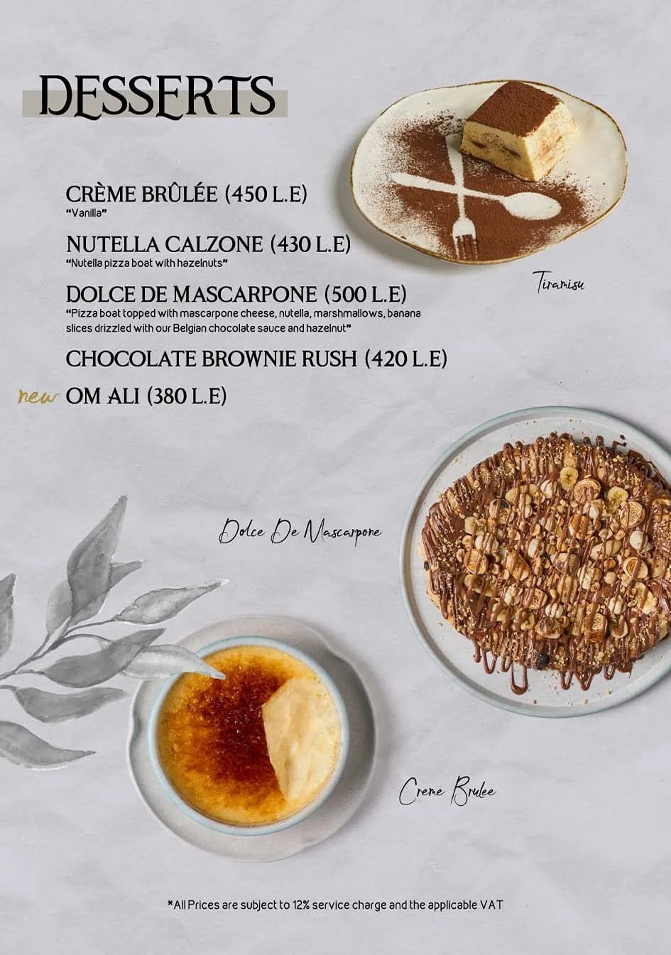 Breakfast Menu, page 18